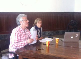 Ο Ρίτσος στη Σχολή Γαλατά